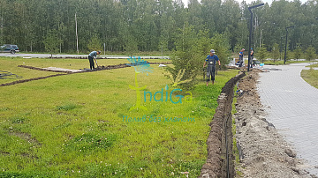 Система автоматического полива в НСО, п.Кольцово, ГК Катрен