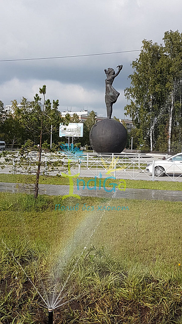 Система автоматического полива в НСО, п.Кольцово, ГК Катрен