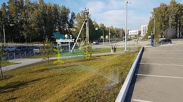 Система автоматического полива в НСО, п.Кольцово, ГК Катрен